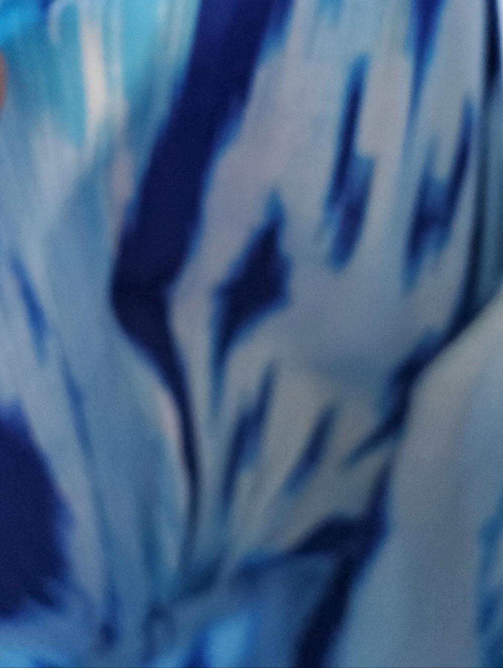Athleta Blue Ikat Halter Maxi Dress with White Accents - Picture 4 of 12